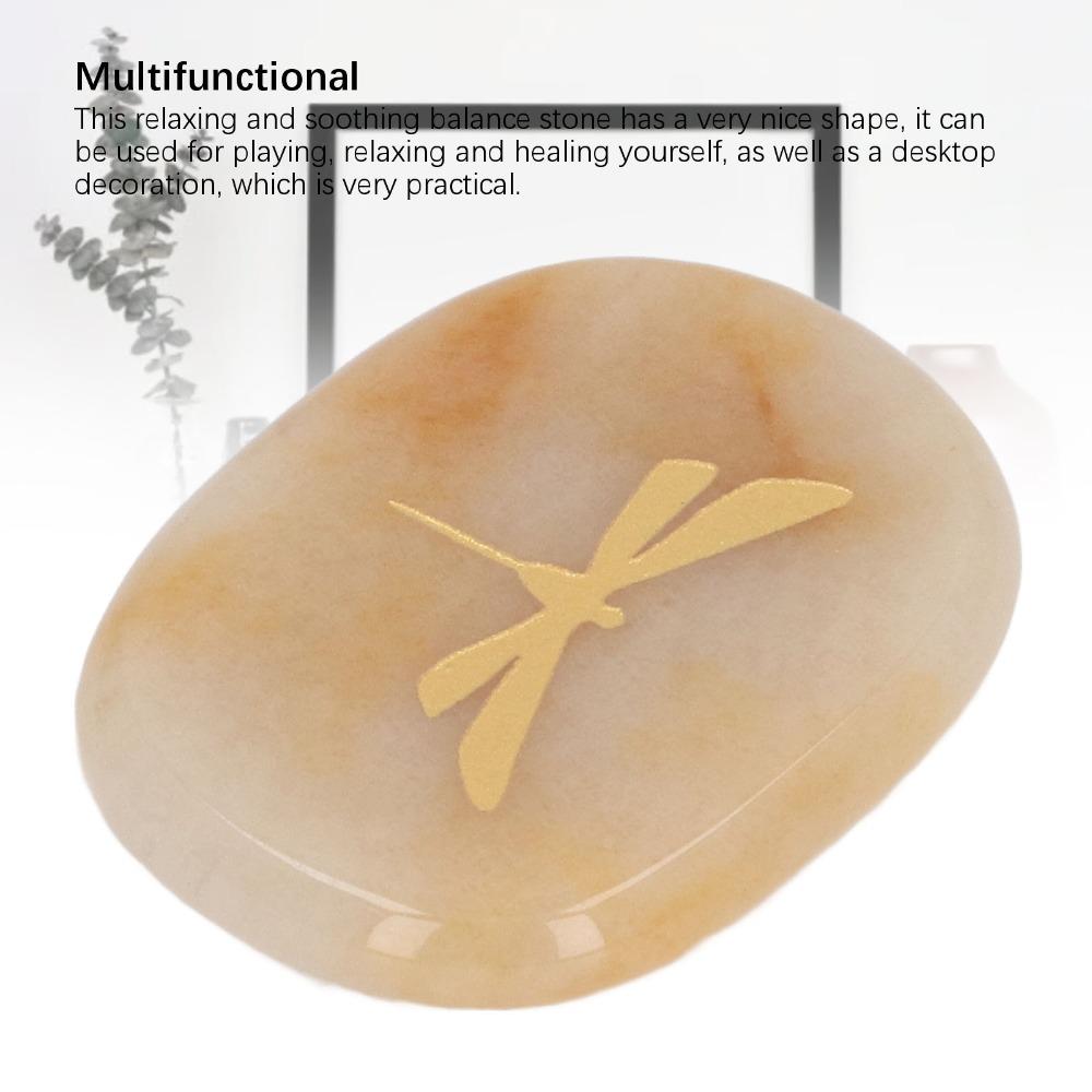 Lightweight Palm Stone Smooth Flat Surface Balance Stone Hand Flatterer Massage Stone Home Office