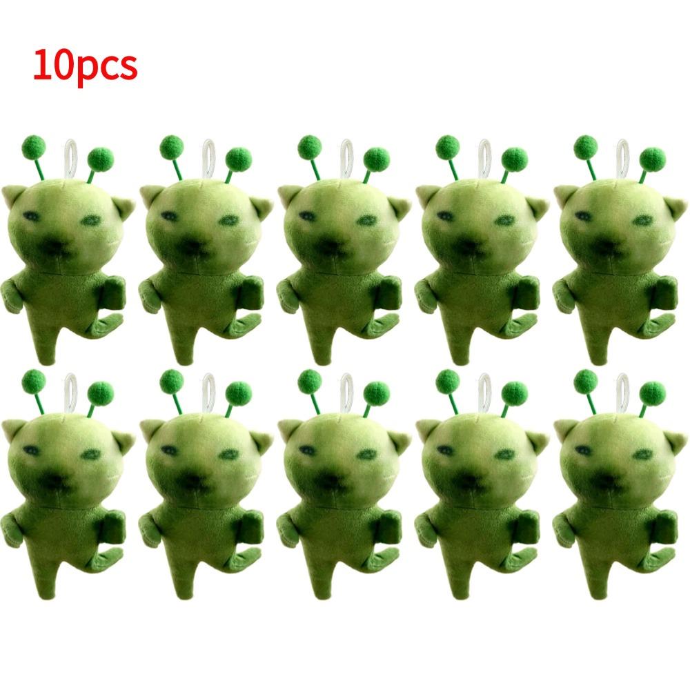 Green Alien Cat Plush Toy Stuffed Animal, Creative Ugly Cute Plushie Keychain For Gifts Green Alien Cat Plush Toy Stuffed Animal