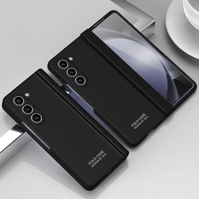 Schokbestendig Scharnier Sterke Tas Case voor Samsung Galaxy Z Fold 5 Fold5 Fold 4 Fold4 5G Gehard Glas Beschermfolie Cover