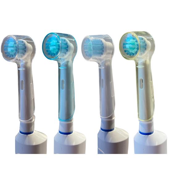 10Pcs Toothbrush Cover Washable Widely Compatible Waterproof Reusable Dustproof Keep Clean Lightweight Electric Toothbrush Clear Protector for Oral-B