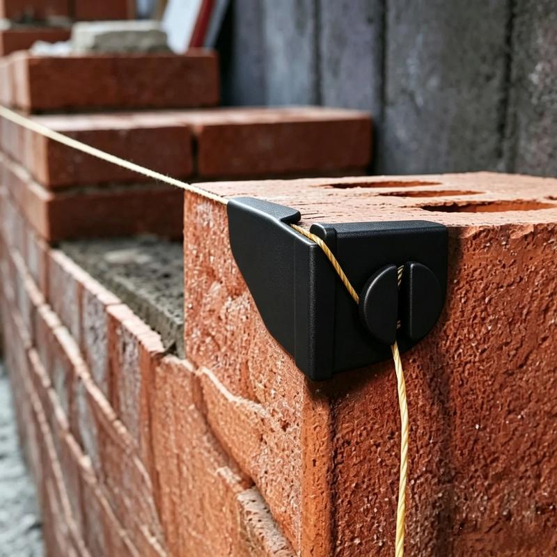 2 Stuks Plastic Metsellijn Ankers Bouwplaats Lijnbevestigingsapparaat Hoekklemmen voor Bakstenen Metselwerk Hulpstukken