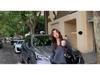 Women's Gray V-Neck Mohair Sweater - Cozy Autumn/Winter Knit Pullover