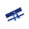 Blue Bridal Lace Garter Belt Wedding Legs Garter Belt with Bow Toss Away JW27