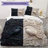 Gorgeous B&W Pattern Bedding uilt Set uilt Cover Pillowcase Home Decoration Birthday Gift (1 * duvet cover + 2 * pillowcase  without core)40