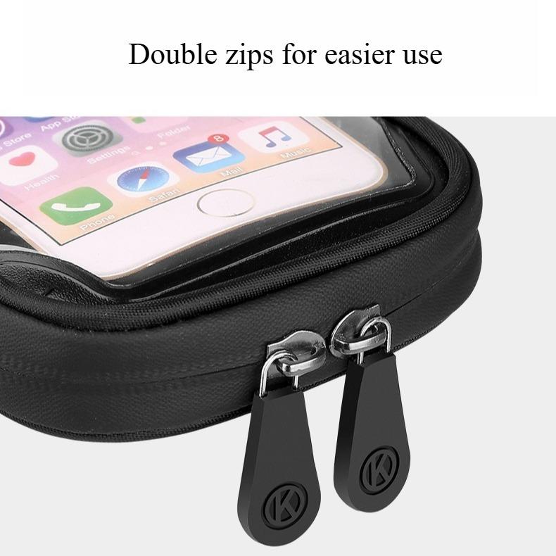 Waterproof Motorcycle Phone Holder Bag for Rear-View Mirrors,Outdoor Bike Motorcycle Front Bag