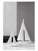 Modern Luxury Sailboat Ornament for Living Room, Foyer, or Office Decoration