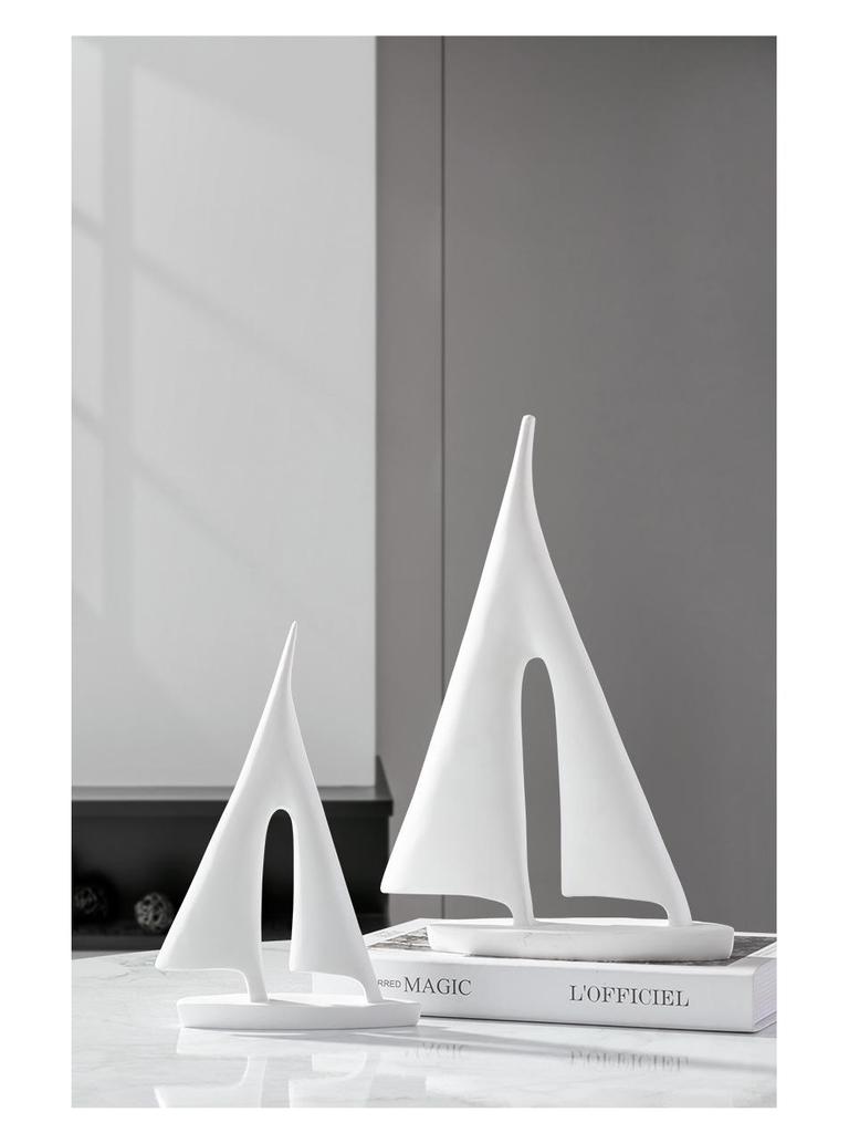Modern Luxury Sailboat Ornament for Living Room, Foyer, or Office Decoration