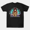 Men Black Print T-shirt Hot Dog Guy No-Cut Transfer Paper Print Cotton Tshirt