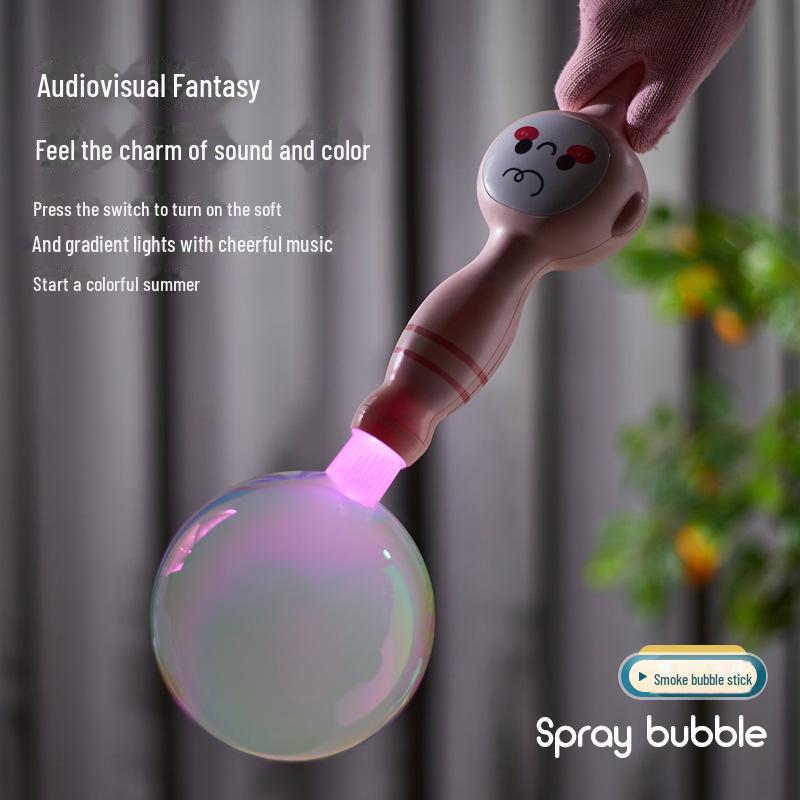 Animated Elastic Bubble Stick: Vibrant Electric Bubble Blower for Kids' Birthday and Parent-Child Fun.
