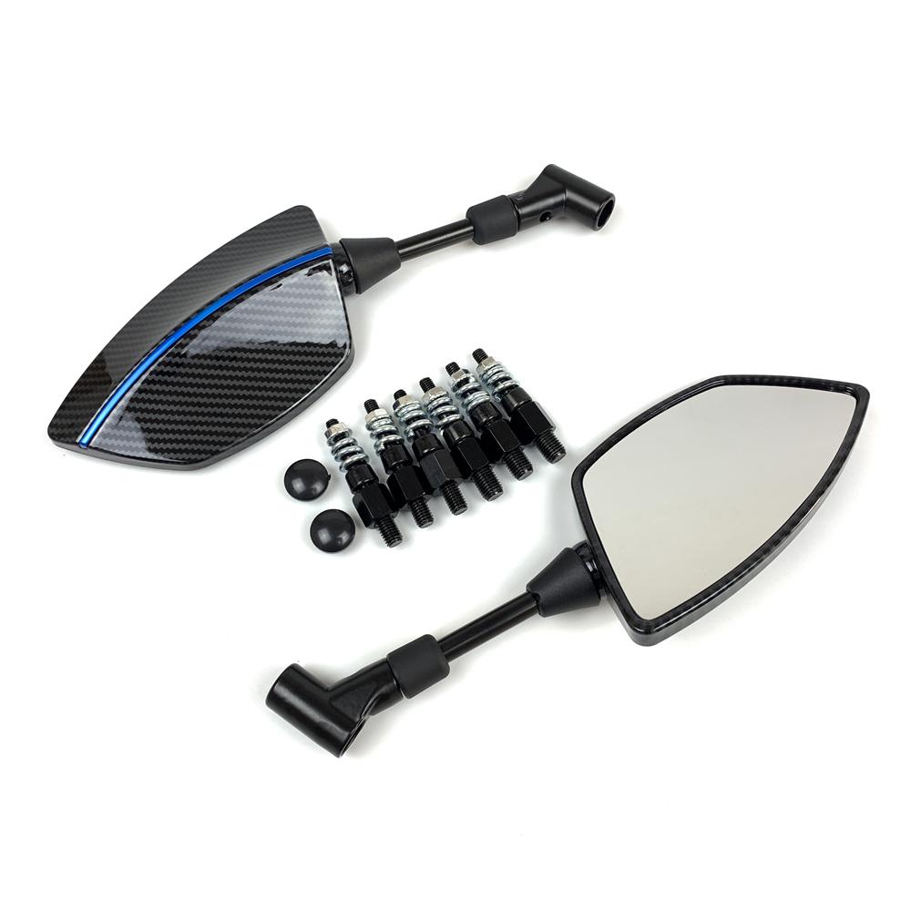 For YAMAHA MT01 MT03 MT-07 MT-09/Tracer 900 700 Tenere FJ09 MT10 Carbon Black Motorcycle Accessories Side Rearview Mirrors