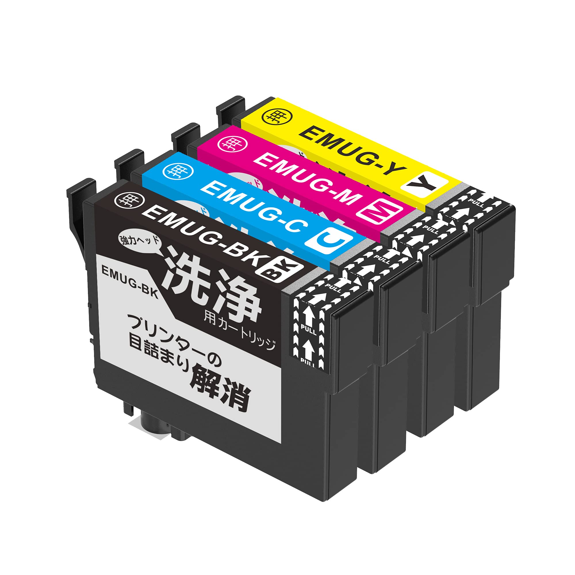 

Edenz Epson MUG-4CL (BK/C/M/Y) 4-Color Set Cleaning Cartridge for Printer Clog Removal (Instructions Included) Compatible with EW-452A EW-052A