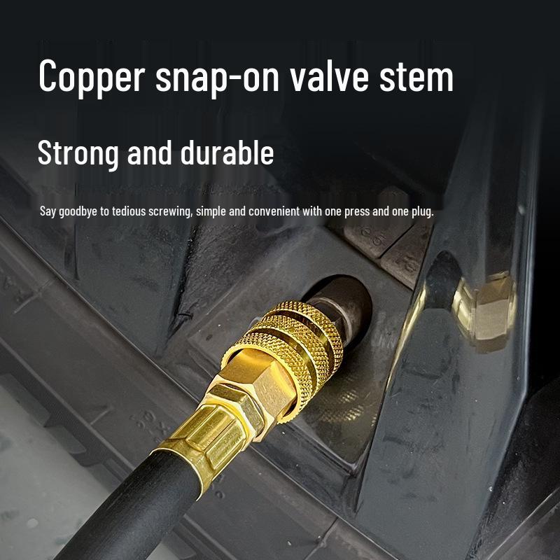 Digital Tire Pressure Gauge with Large Display and Inflator