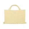 Pleatsmama Oversized Tote Bag Poodle Ivory
