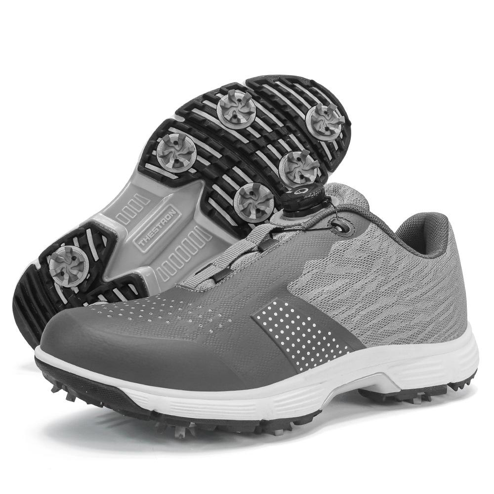 X615 Men s Plus Size Rotating Buckle Golf Shoes with Spikes 47