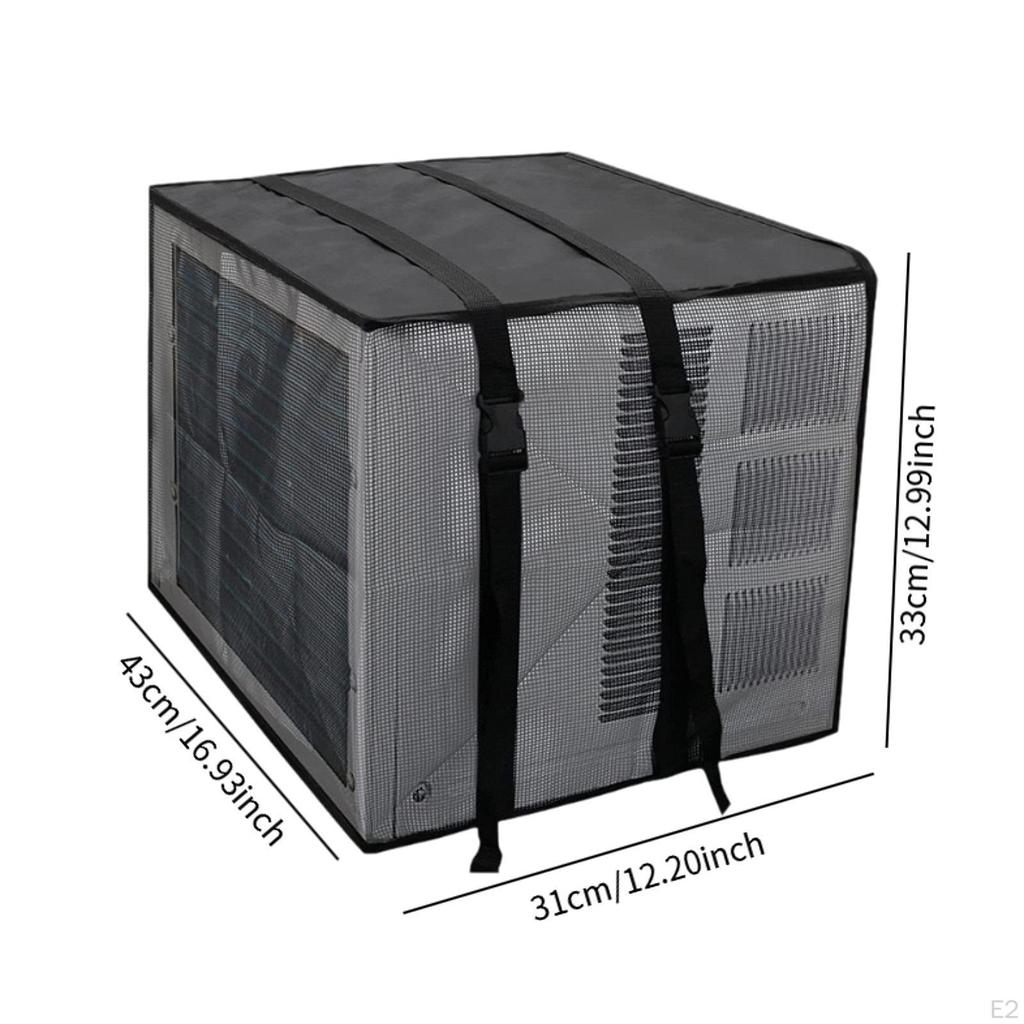 Klimaanlagenabdeckung Schutzhülle Leichtgewicht mit Verstellbaren Riemen Netz Klimatisierung