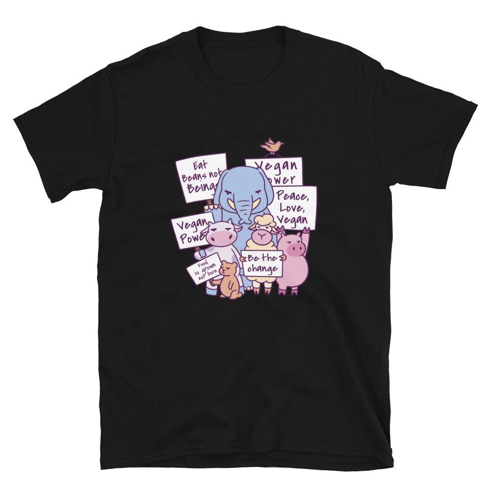 Animals Protesting Vegetarian Vegan Power Classic Fit T-Shirt 2XL