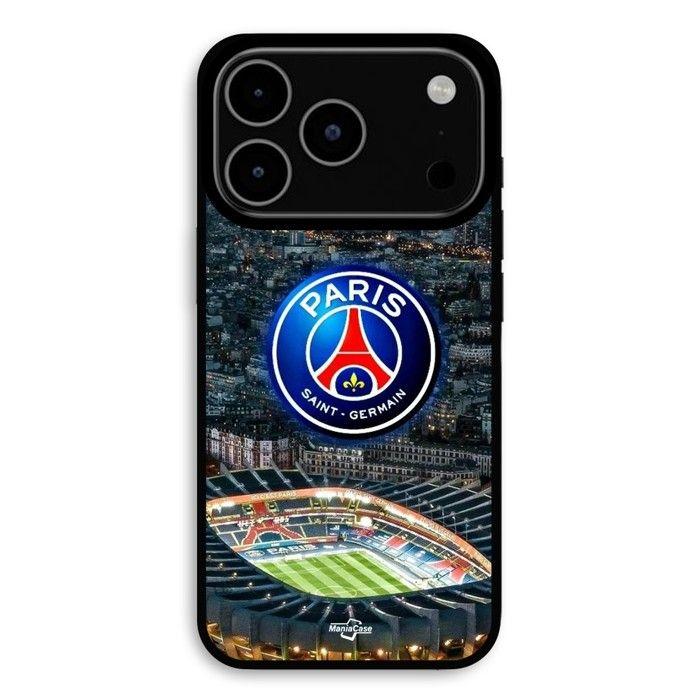 Coque Pour iPhone 17 Pro PSG logo stade nuit tour eiffel Maniacase