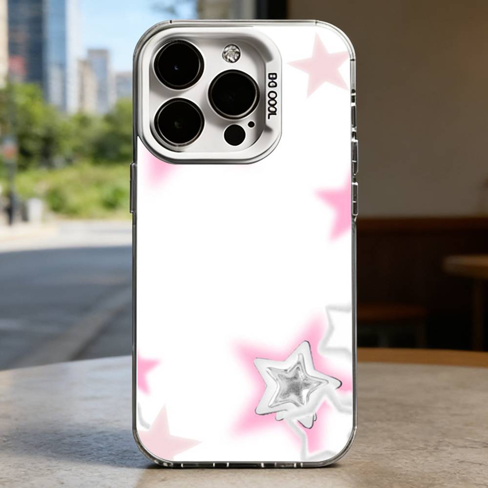 Fragola Stars Case for iPhone 16 15 14 13 12 11 Pro Max Plus Air 16E X XR XS Max Hard Shockproof Bumper Cover