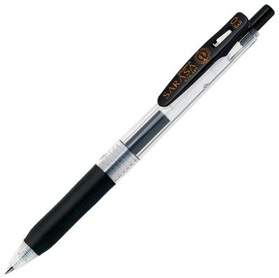 Zebra Sarasa Clip Gel Ballpoint 10 Pen, 0.3mm, Black, Pens, B-JJH15-BK