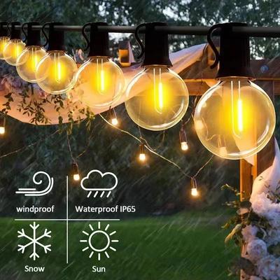 G40 Solární řetězové osvětlení Venkovní 8 Režimů Solární Globe Řetězová Žárovka Závěsné Osvětlení na Terasu Vodotěsné Zahrada Pergola Bistro Paluba Dekor