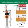 Tapered Countersink Drill Bit with Round Shank for Screw Installation and Woodworking Hole Opening