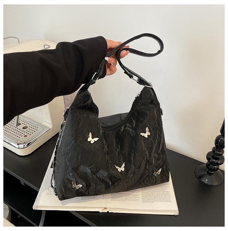 

2024 Women s Trendy Large Butterfly Chain Tote Shoulder Backpack