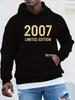 Vintage 2007 Limited Edition Plus Size Hoodie - Casual Loose Fit