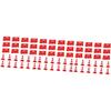 Kisangel 72 Pcs Road Sign Barricade Toy Kids Decor Mini Toys for Kids Childrens Play Sets Orange Cones Mini Safety Cones Mini Toy Traffic Cones