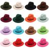 Ethnic Style Vintage Fedora Hat With Wide Brim For Women And Men