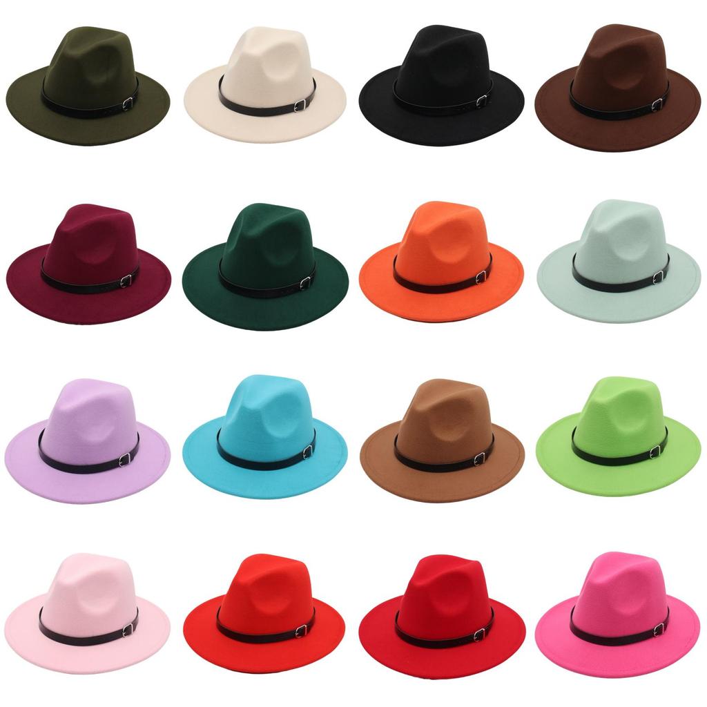 Ethnic Style Vintage Fedora Hat With Wide Brim For Women And Men