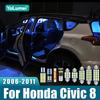 For Honda Civic 8 FK FD 2006 2007 2008 2009 2010 2011 11PCS 12V LED Car Dome Reading Lights Trunk Lamps Bulbs Accessories