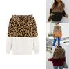 Stylish Women Bear Hooded Jackets With Cozy Fleece And Trendy Leopard Print Design