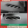 Auto Air Vent Outlet Rahmen Aufkleber Trim Abdeckung für Volkswagen VW T-cross Tcross 2018 2022 2023 LHD