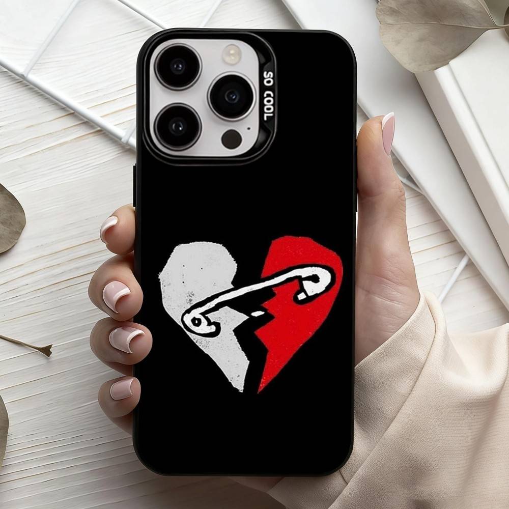 P-Popular Rock B-Band 5-5SOS Phone Case For iPhone17,16,15,14,13,12,11 Plus,Pro Max Black Candy Silver Plated Cover