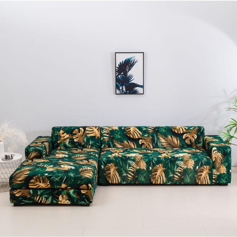 Four Seasons Stretch Sofa Cover Fully Covered Printed Anti Dirty Sofa Cover Full Cover Fabric Combination Anti Slip Cover