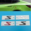 ABS S Logo Emblem Decal Rear Trunk Side Fender Badge Sticker