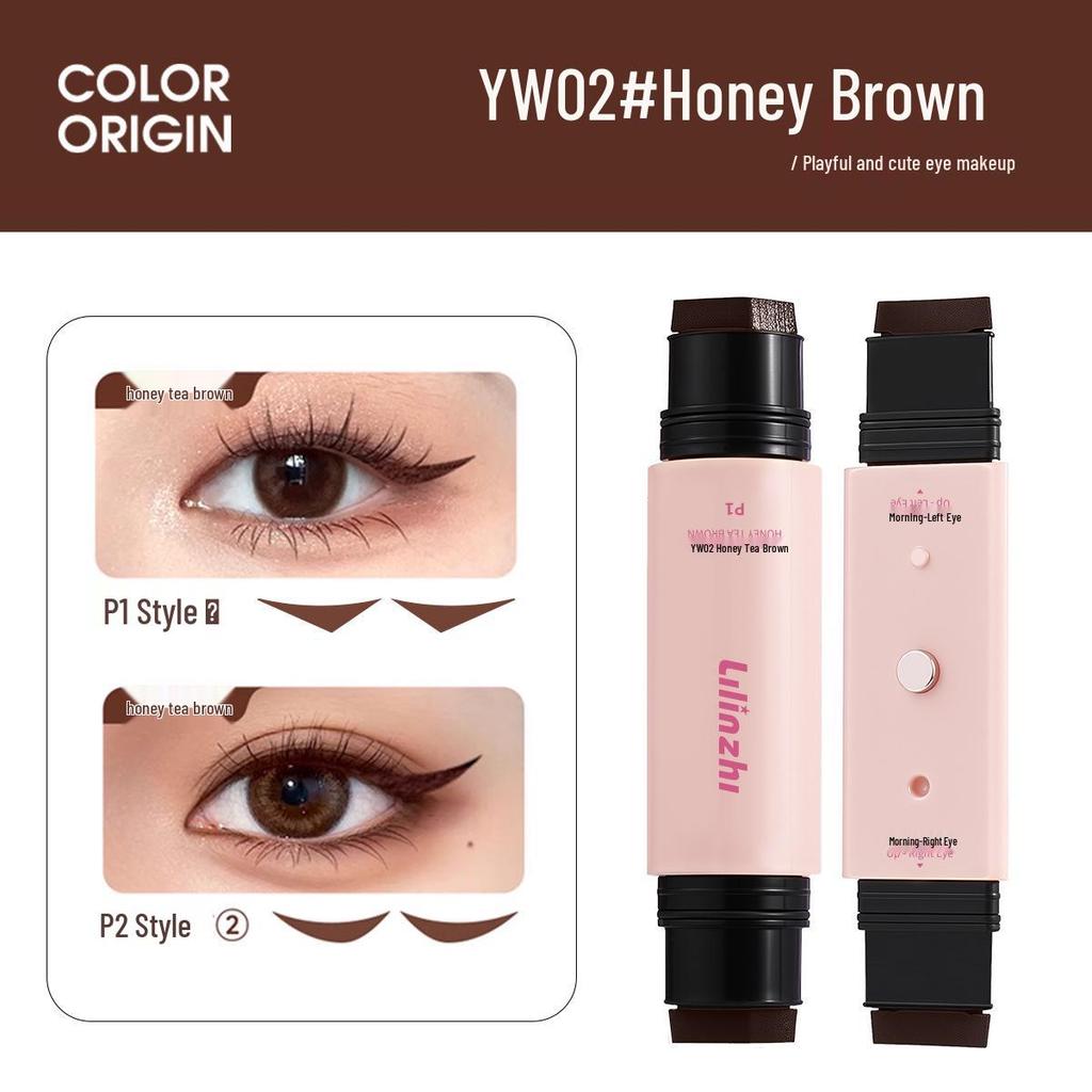 Lilinzhi Rotating Double-ended Eyeliner Stamp: Long-lasting, Quick-drying, Waterproof & Sweatproof.
