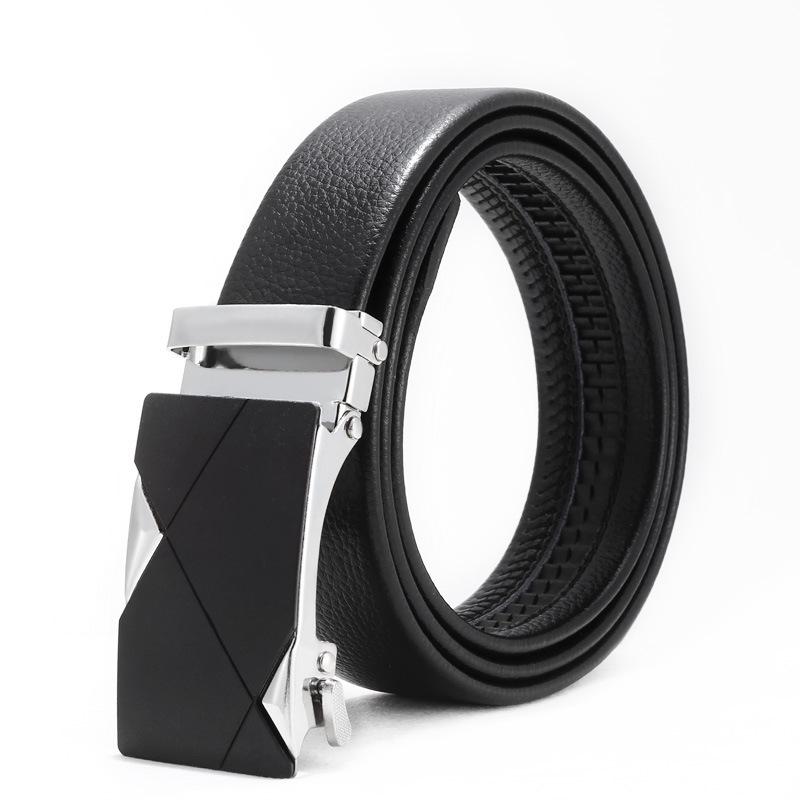 Men's Automatic Buckle Leather Belt - Business, Casual, and Durable Gift Option