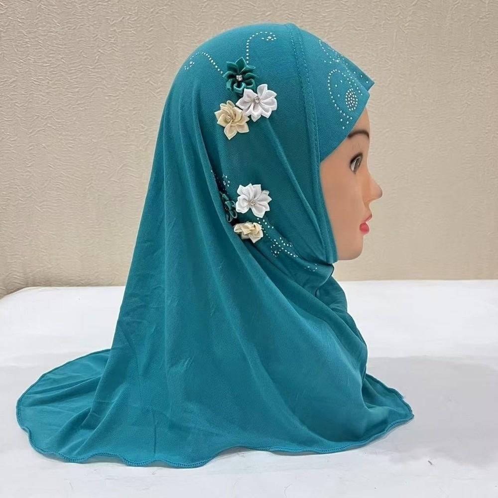 Jersey Material Kinder Hijab Zum Überziehen Islamisches Kopftuch Schönes Mädchen Hijab Schule