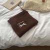 Bowknot Embroidery Bow Scarf Cashmere Wool Shawl Simple Knitted Scarves  Girl