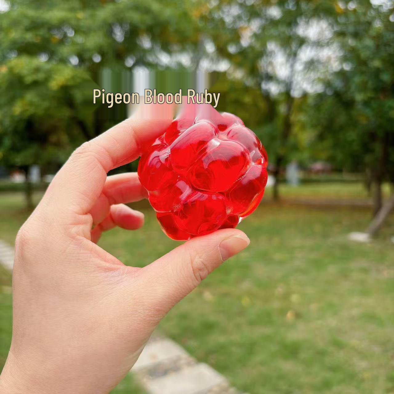 

Ultra Clear Gemstone Squishy Ball - Malleable Stress Relief Toy