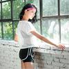 Women's Fitness Yoga Blouse Mesh Bottoming Shirt Outdoor Riding Quick-Drying Sports Top T-shirt