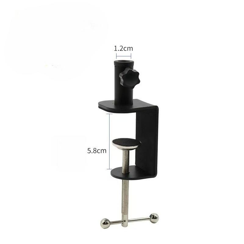 Universal Desk C Clamp Adapter Fixed Connector for Microphone Lamp Webcam Camera Support Stand Accessories