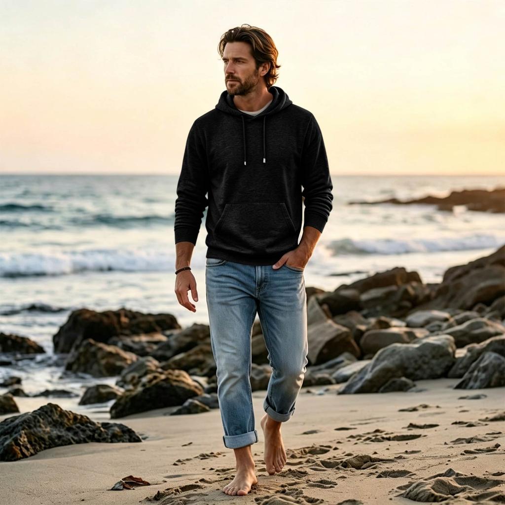Men's Oversized Hoodie Casual Streetwear Pullover for Daily Wear