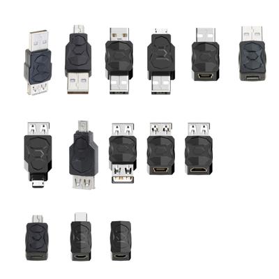Adaptador USB 2.0 Micro/Mini Macho Fêmea Conector Conversor Adaptador Carregador USB para Computador Tablet PC Celulares