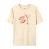 Martini Oyster Print 90s Retro Graphic Tees Women Grunge Streetwear T-Shirts Cocktail Food Shirt Vintage Y2k Aesthetic Clothes