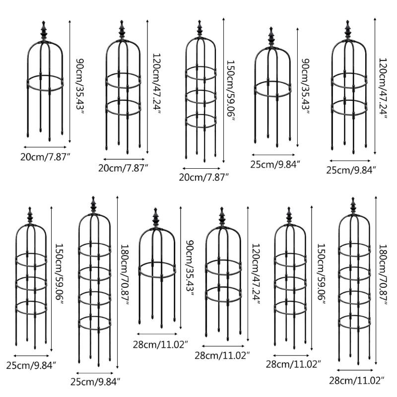 Trädgårdsgaller U-formad Växtstöd Växt Blomma Grönsaker Klätterställning Plastbelagd Stöd Tomatburar