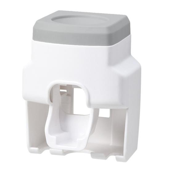 Zahnbürstenhalter Universal Praktischer feuchtigkeitsbeständiger Zahnpastaspender Zahnbürstenständer Automatischer Zahnpastaquetscher