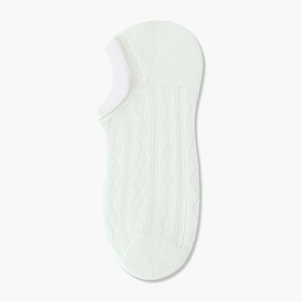 Women's Boat Socks, Thin Summer Breathable and Sweat-absorbing, Shallow-mouthed Invisible Anti-odor Short Socks, Ultra-thin Mesh Cotton Socks