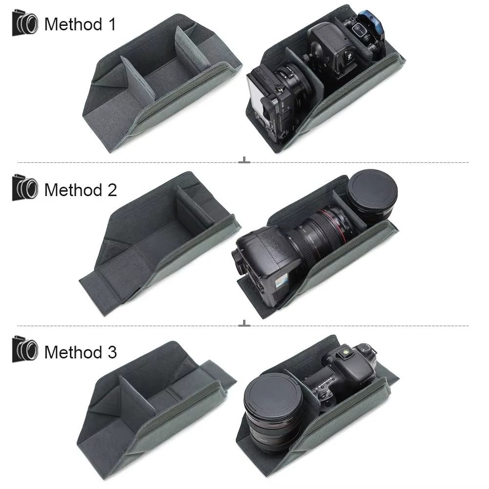 Moisture-proof Camera Lens Inner Bag Foldable DSLR Insert Bag SLR Liner Bag Camera Case